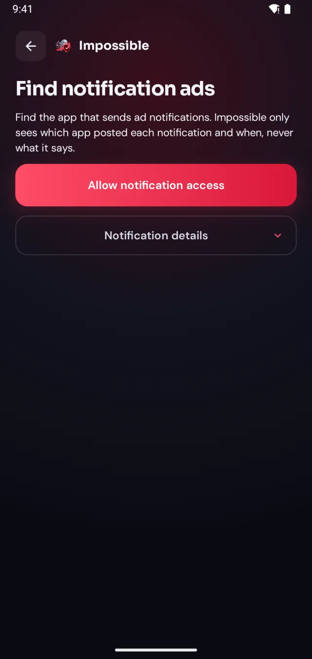 Check which app posts ad notifications
